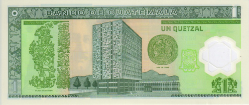 фото Гватемала 1 кетсаль 2008 Полимер UNC (P115a)