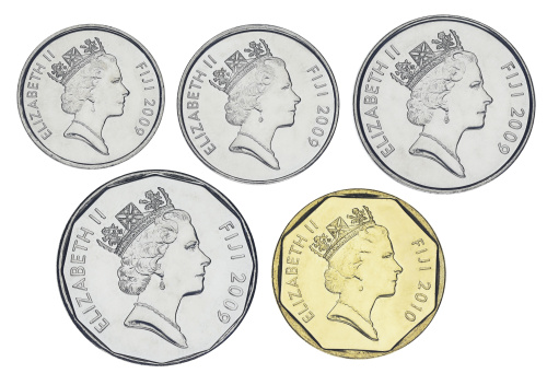 фото Фиджи набор из 5 монет 2009-2010 UNC 5, 10, 20, 50 центов, 1 доллар