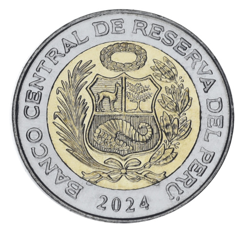 фото Перу 2 соля 2024 Биметалл UNC