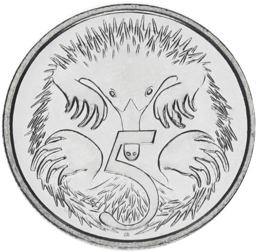 фото Австралия 5 центов 2024 UNC Charles III