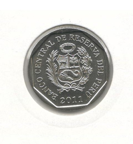 фото Перу 1 новый соль 2011 UNC (KM#361)