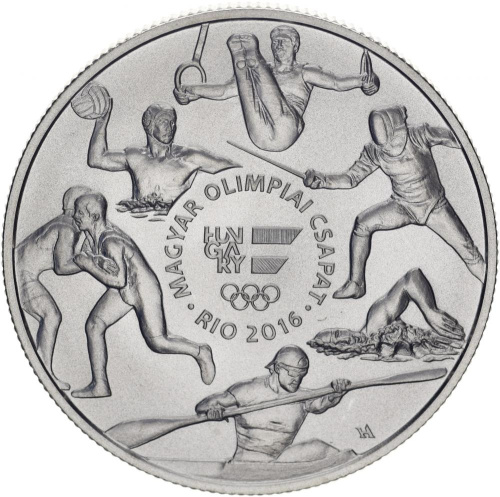 фото Венгрия 2000 форинтов 2016 «Олимпийские игры, Рио-де-Жанейро» UNC