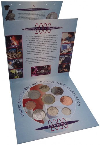 фото Великобритания набор из 9 монет 2000 «Миллениум» UNC