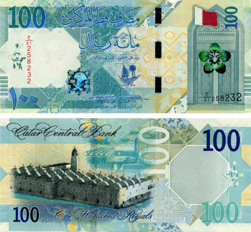 фото Катар 100 риалов 2020 UNC (PW36)