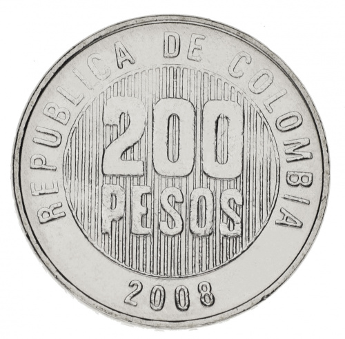 фото Колумбия набор из 5 монет 1994-2012 AU-UNC 20, 50, 100, 200, 500 песо