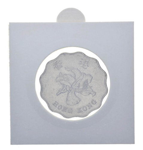 фото Гонконг 2 доллара 1993 F-VF Цветок