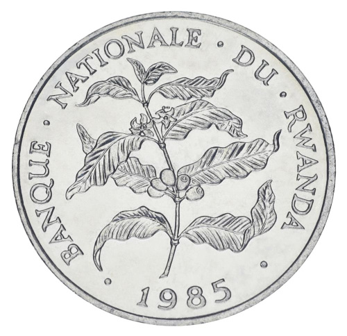 фото Руанда 10 франков 1985 UNC