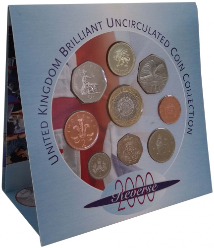 фото Великобритания набор из 9 монет 2000 «Миллениум» UNC