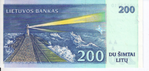 фото Литва 200 лит 1997 UNC (P63)