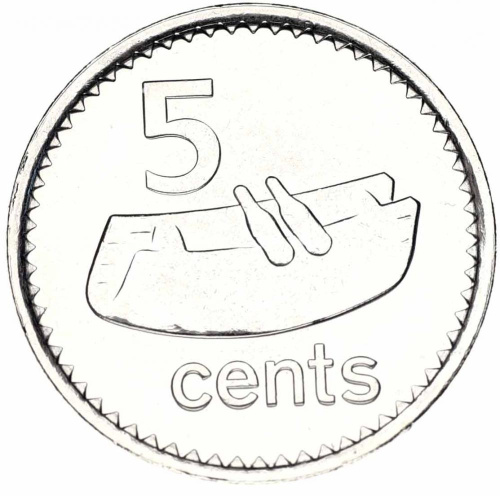 фото Фиджи 5 центов 2010 AU-UNC