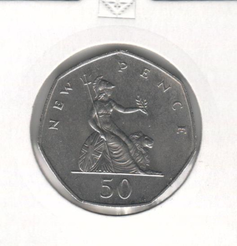 фото Великобритания 50 пенсов 1981 VF (KM#913)