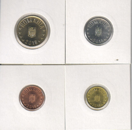 фото Румыния набор из 4 монет 2016 UNC