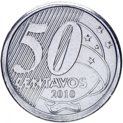 фото Бразилия 50 сентаво 2010 UNC