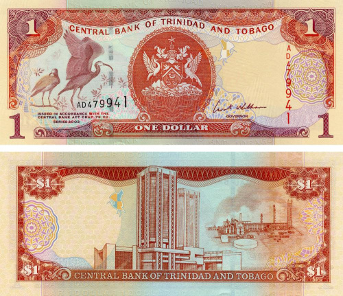 фото Тринидад и Тобаго 1 доллар 2002 UNC (P41)