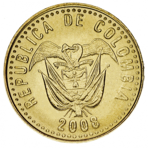 фото Колумбия 100 песо 2008 AU-UNC