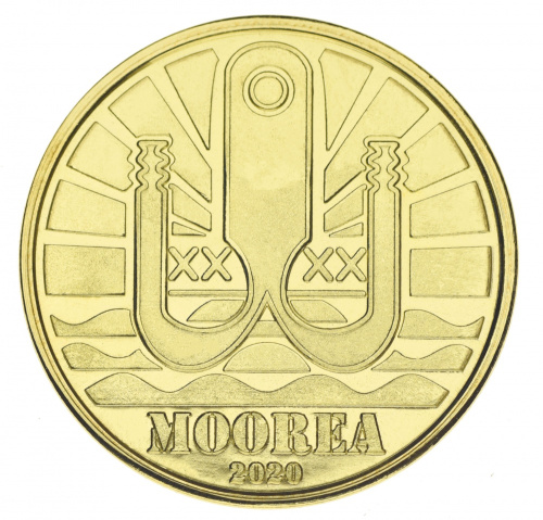 фото Муреа 1 доллар 2020 UNC Рыба - Тихоокеанский парусник