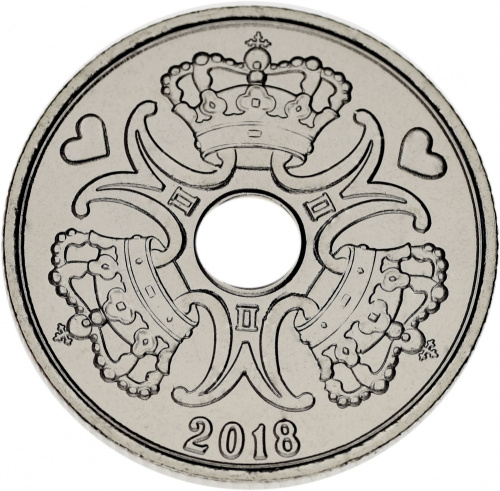 фото Дания 2 кроны 2018 UNC