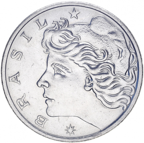 фото Бразилия 1 крузейро 1970-1974 UNC