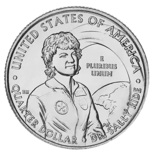 фото США 25 центов (квотер) 2022 UNC D Женщины Америки - Астронавт Салли Райд