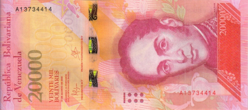 фото Венесуэла 20000 боливар 2016 UNC Птицы (P99)