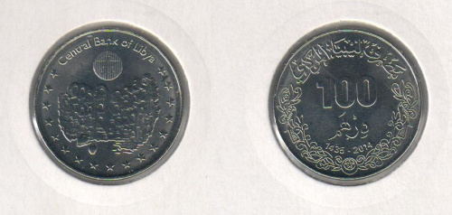 фото Ливия 100 дирхамов 2014 UNC (KM#33)