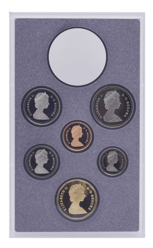 фото Канада набор из 6 монет 1989 Proof 1, 5, 10, 25, 50 центов, 1 доллар