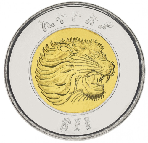 фото Эфиопия 1 бирр 2004-2010 Биметалл UNC