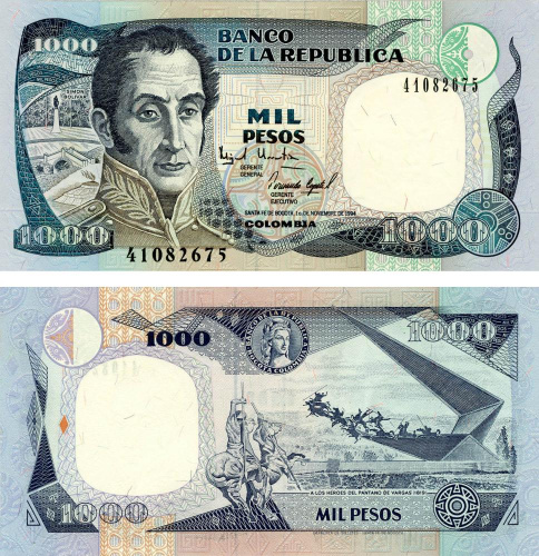 фото Колумбия 1000 песо 1994 UNC (P438)