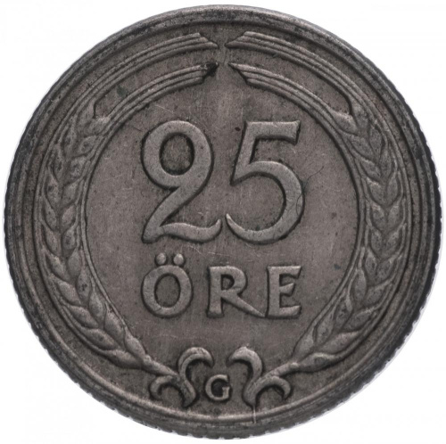 фото Швеция 25 эре 1941 VF (KM#798)