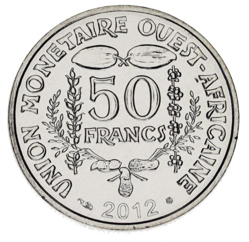 фото Западная Африка 50 франков 2012 UNC (KM#6)