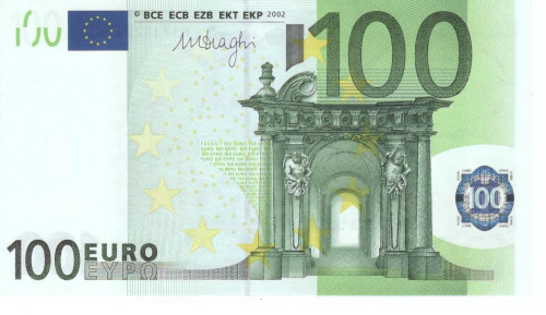 фото Австрия 100 евро 2002 N F006 Драги UNC