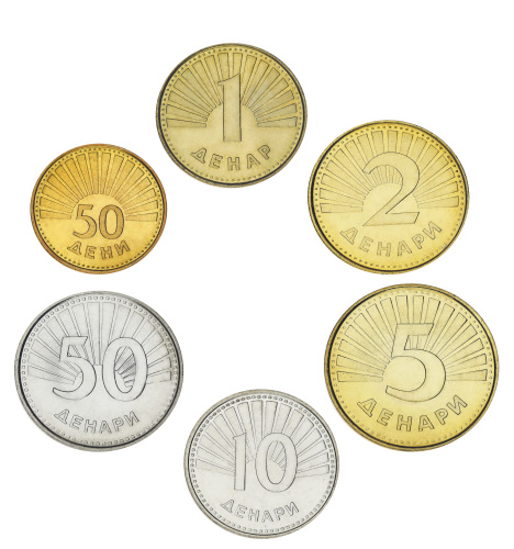 фото Македония набор из 6 монет 1993-2008 UNC 50 дени, 1, 2, 5, 10, 50 денаров