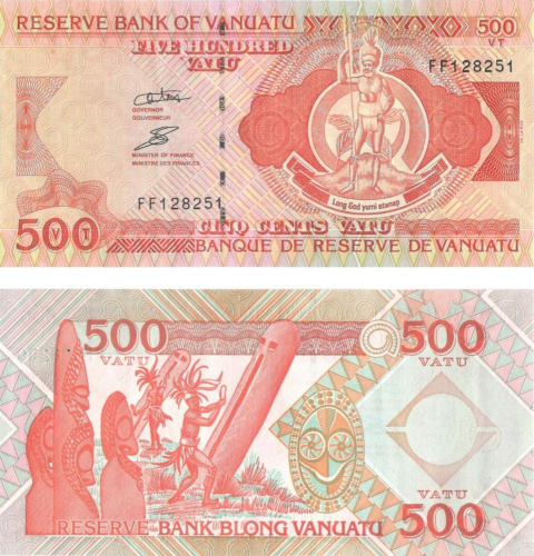 фото Вануату 500 вату 1993-2010 UNC (P5)
