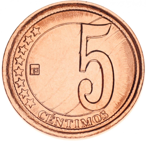 фото Венесуэла 5 сентим 2009 UNC