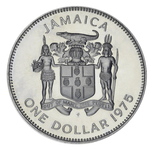 фото Ямайка 1 доллар 1975 UNC