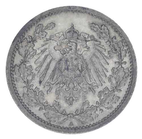 фото Германия 1/2 марки 1917 Серебро F-VF