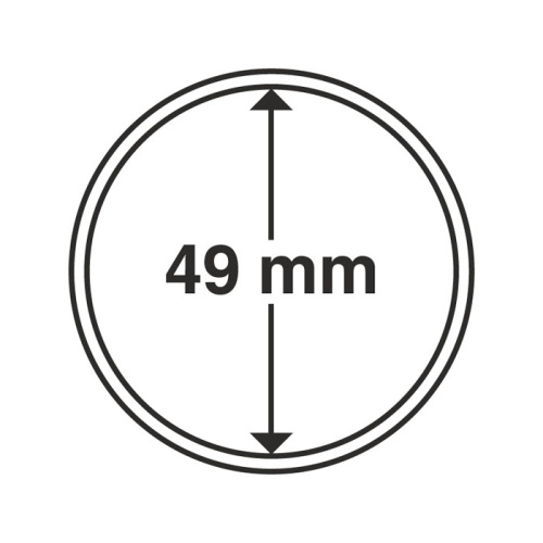 фото Капсула для монеты 49 мм, Leuchtturm