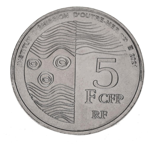 фото Французская Полинезия 5 франков 2021 UNC Таити
