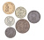 фото Норвегия набор из 6 монет 1970-2011 UNC 1, 2, 5, 10, 25, 50 эре