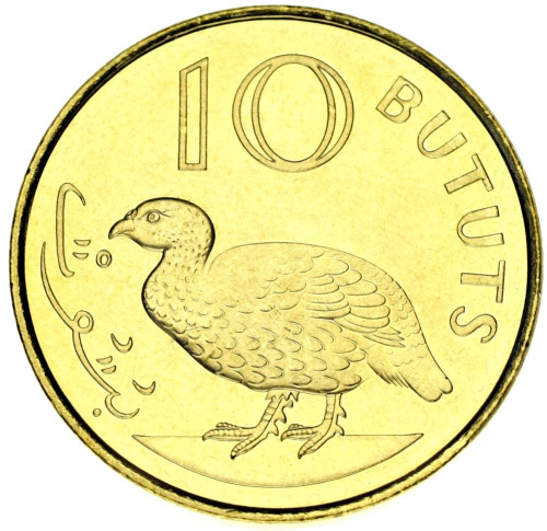 фото Гамбия 10 бутутов 1998 AU-UNC Птица
