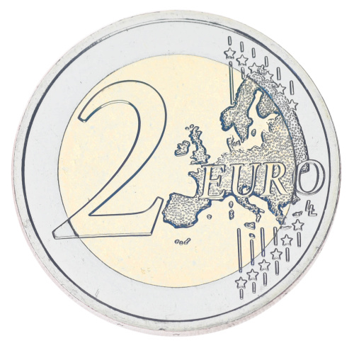 фото Андорра 2 евро 2025 Биметалл UNC Игры малых государств Европы
