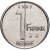 фото Бельгия 1 франк 1997 VF (KM#188)