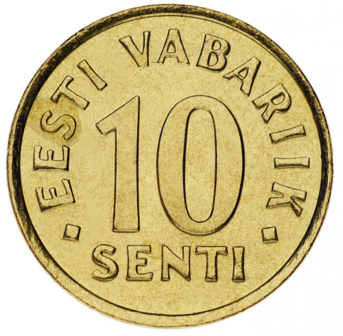 фото Эстония 10 сенти 2002 UNC