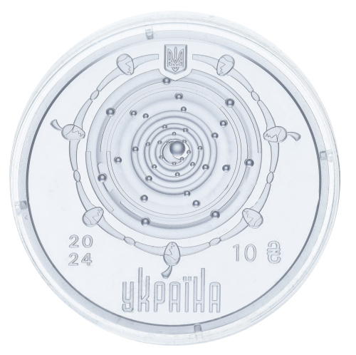 фото Украина 10 гривен 2024 Серебро UNC Капля жизни (Ag 925, унция, 31,1 грамм)