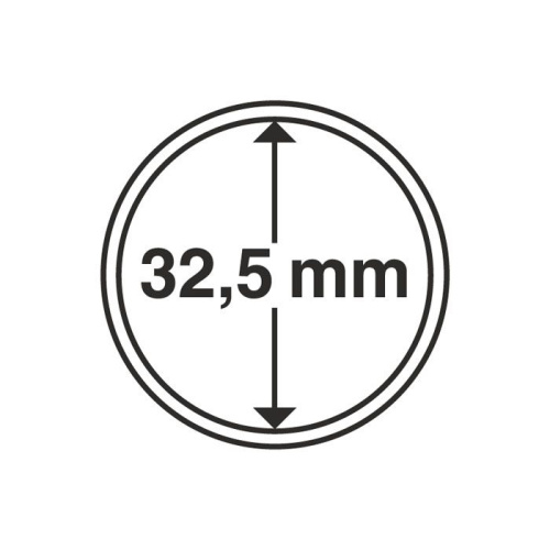 фото Капсула для монеты 32,5 мм, Leuchtturm