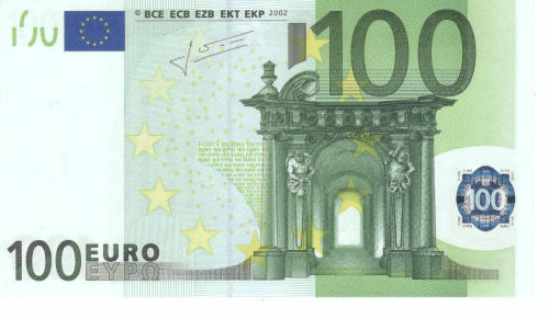 фото Германия 100 евро 2002 Х P008 UNC