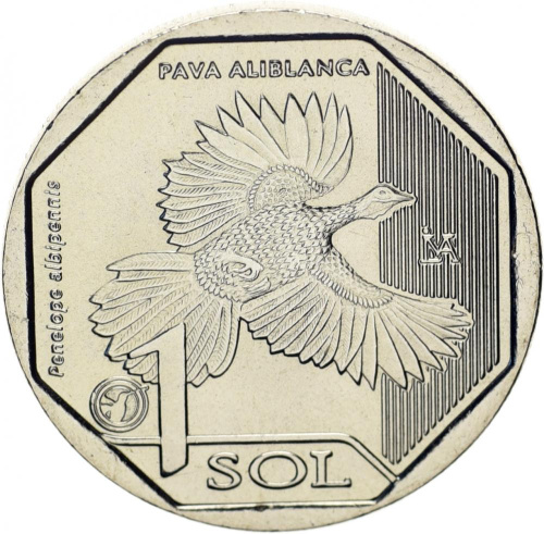 фото Перу 1 соль 2018 «Фауна Перу» UNC