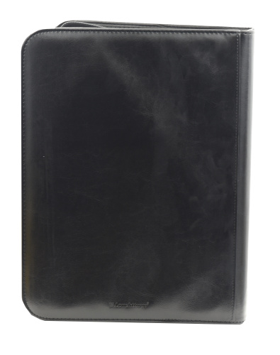 фото Папка-переплет GRANDE Kurt (до 30 листов) для монет или банкнот, Обивка под кожу черный Leuchtturm