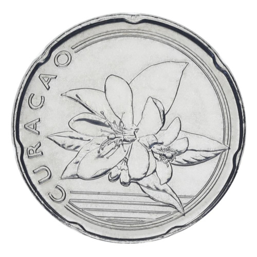 фото Кюрасао 25 центов 2025 UNC Флора - Цветок