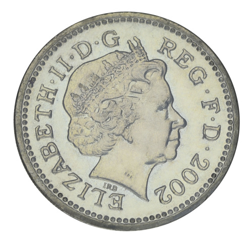 фото Великобритания 1 фунт 2002 F-VF